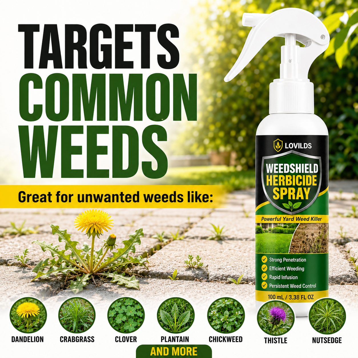 🌿🔥 LOVILDS Fast-Acting Weed Control Spray 💦⚡