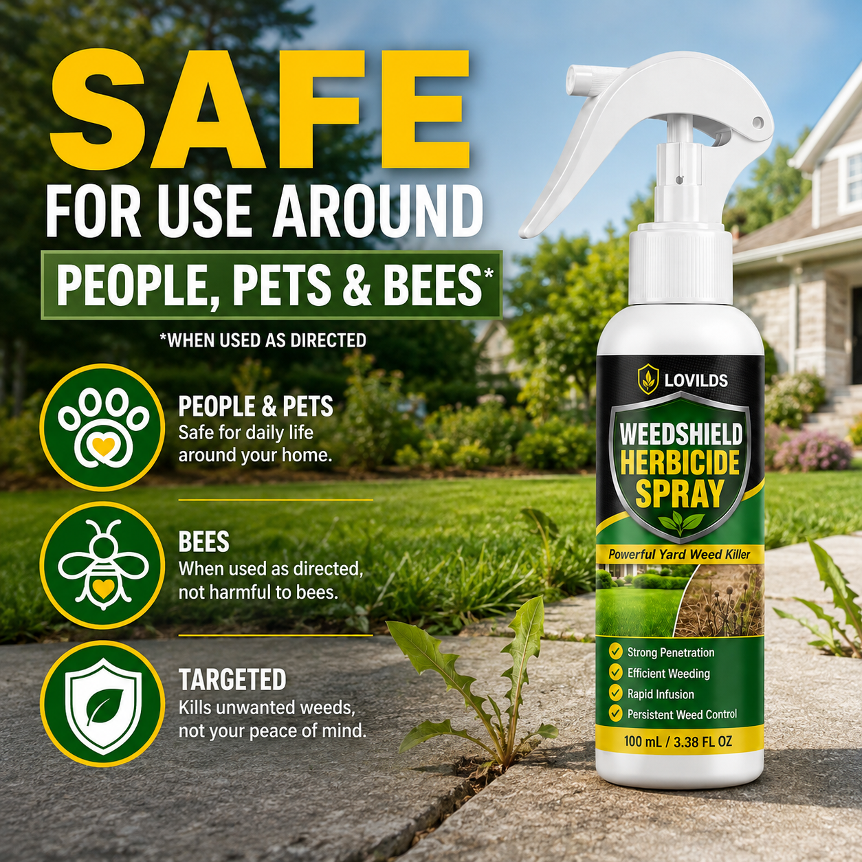 🌿🔥 LOVILDS Fast-Acting Weed Control Spray 💦⚡