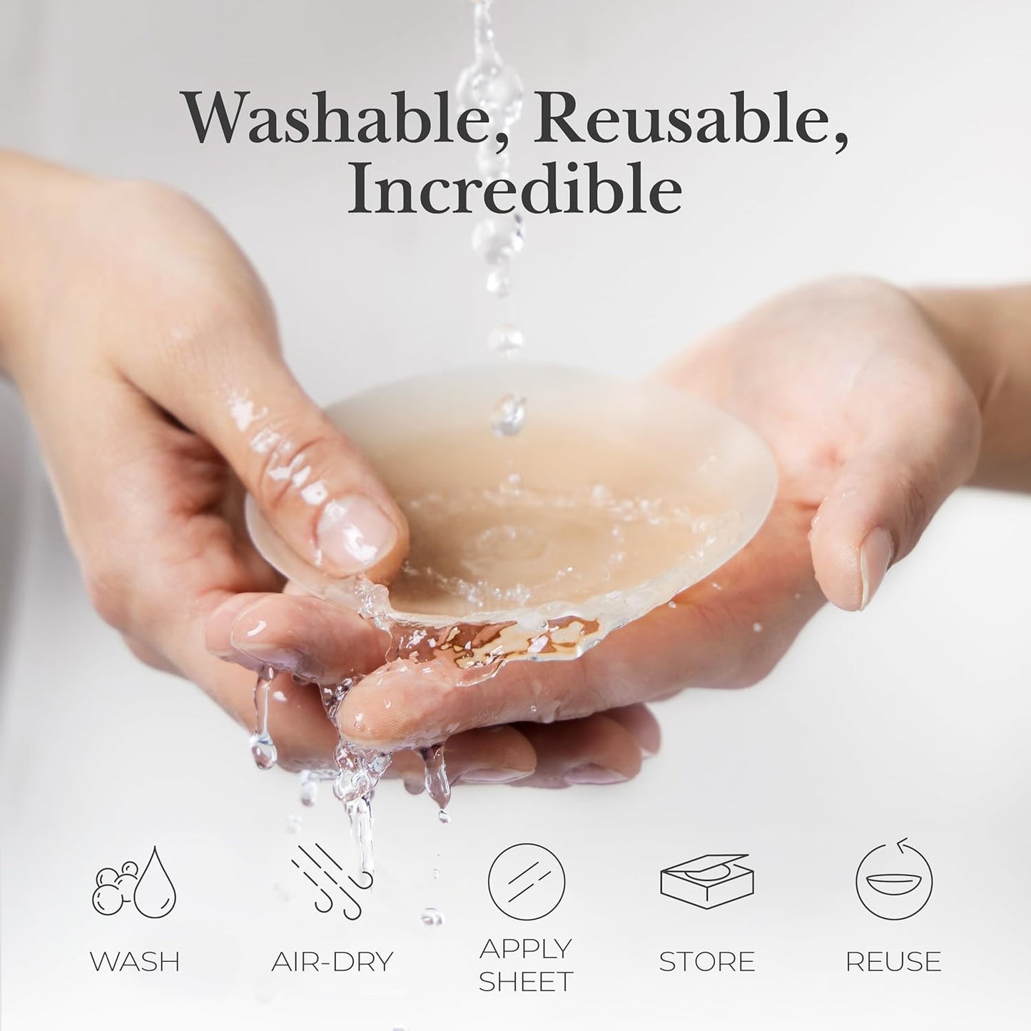 NESLEMY Seamless Sticky Nipple Covers for Women