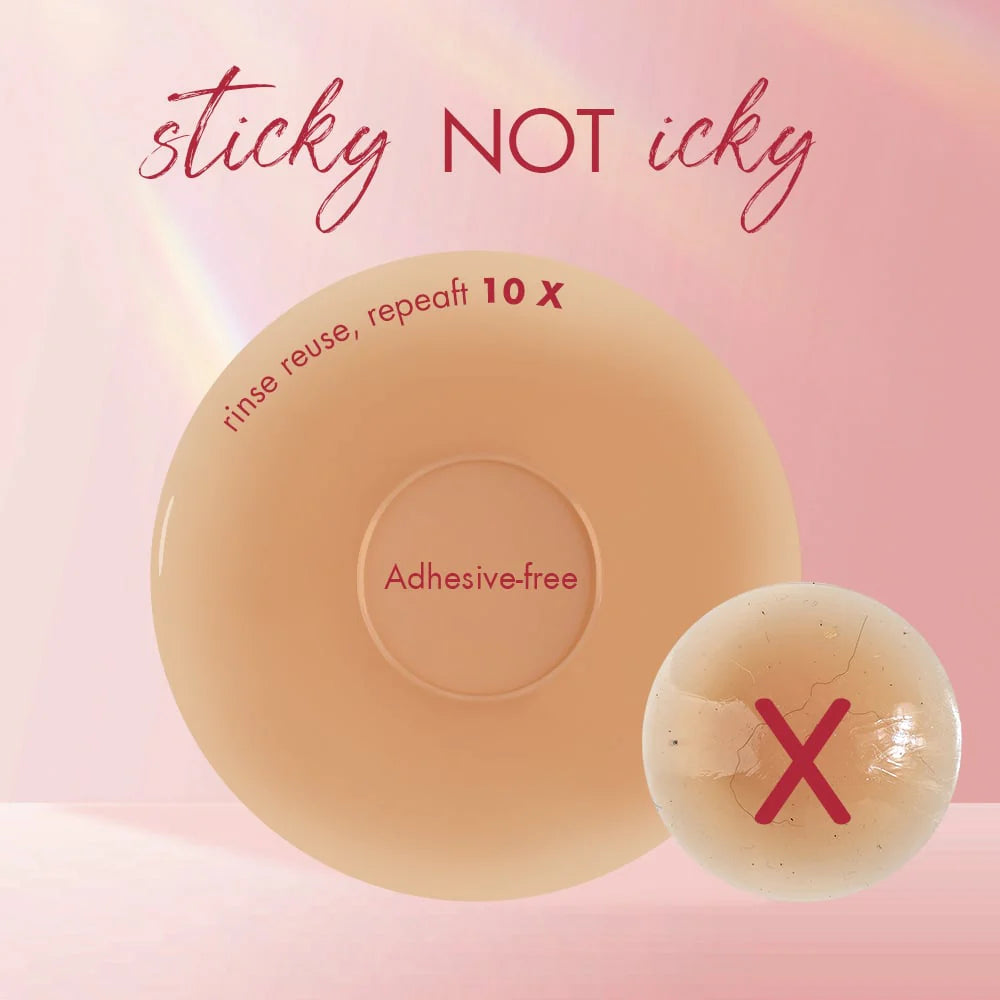 NESLEMY Seamless Sticky Nipple Covers for Women